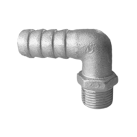 90° Mail hose adaptor 3/8" x 15 mm