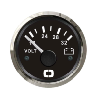 Voltometer 18/32 V black/glossy
