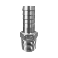 Slöngust. ryðfr. KK 1/2"x16mm