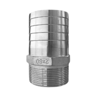 Slöngust. ryðfr. KK 2"x60mm
